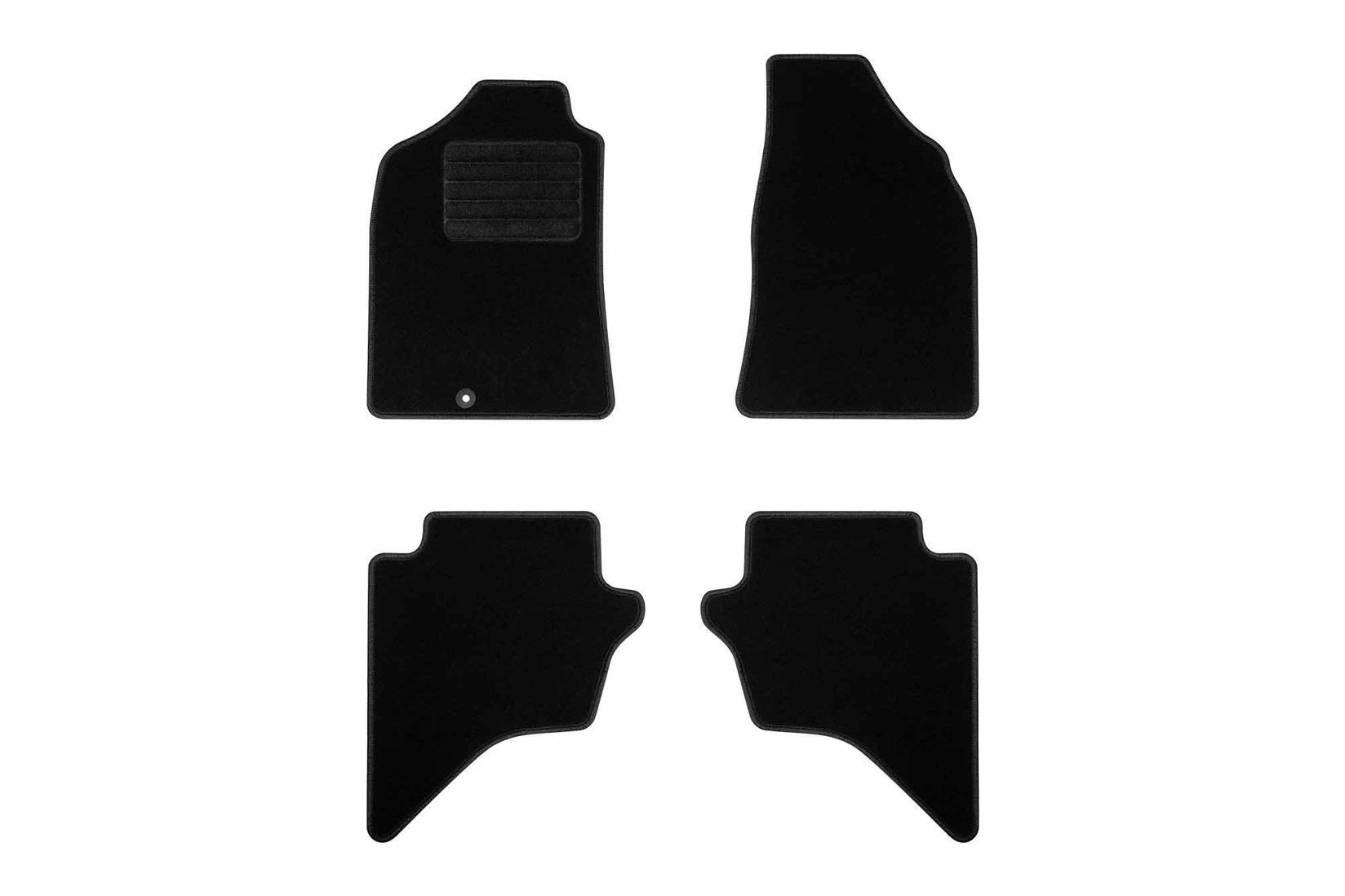 RIGUM Платнени патосници за Ford Ranger 2008-2012, 4 дела, црни