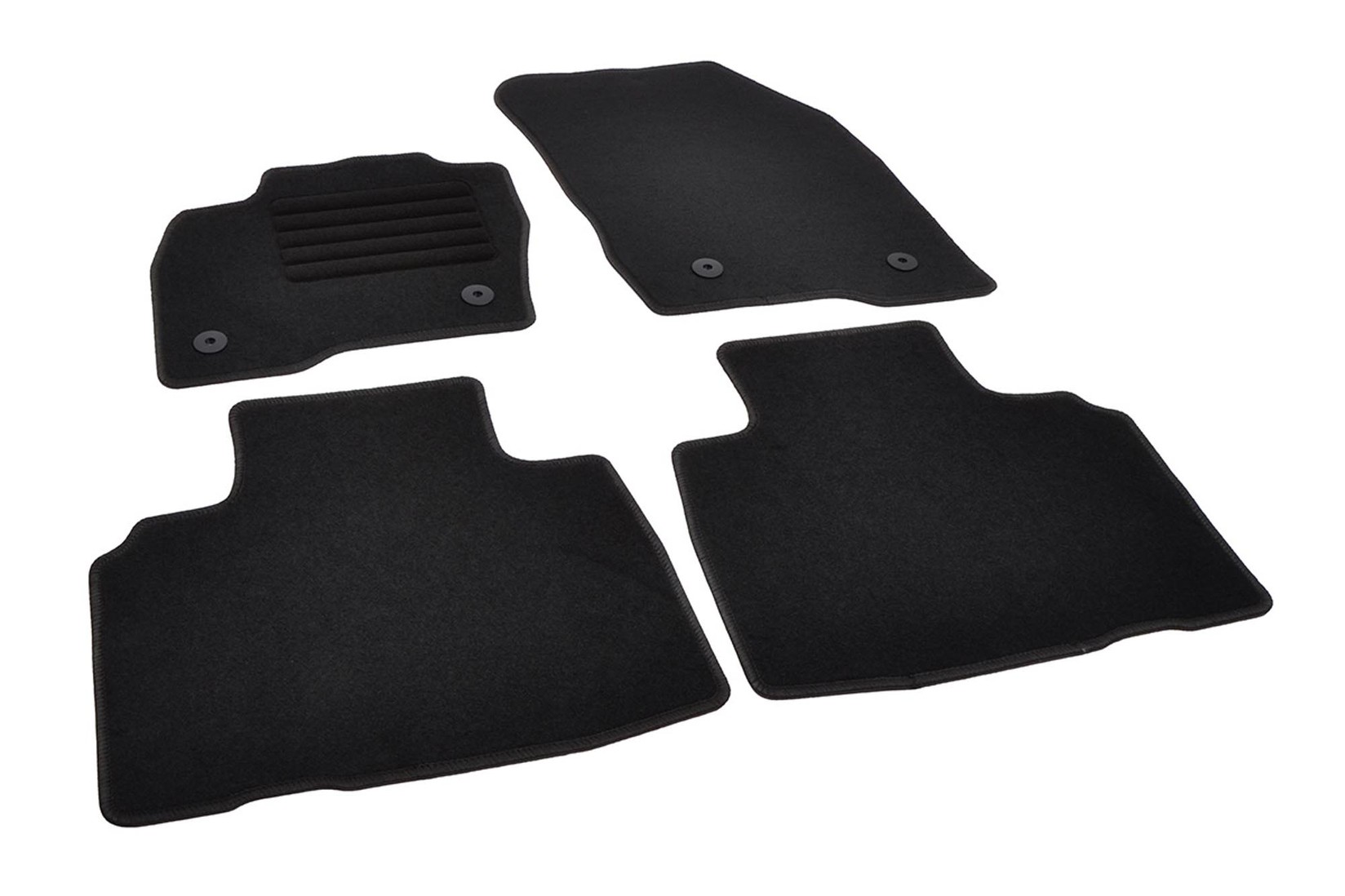 RIGUM Платнени патосници за Ford Edge по 2016 г., 4 дела, црни