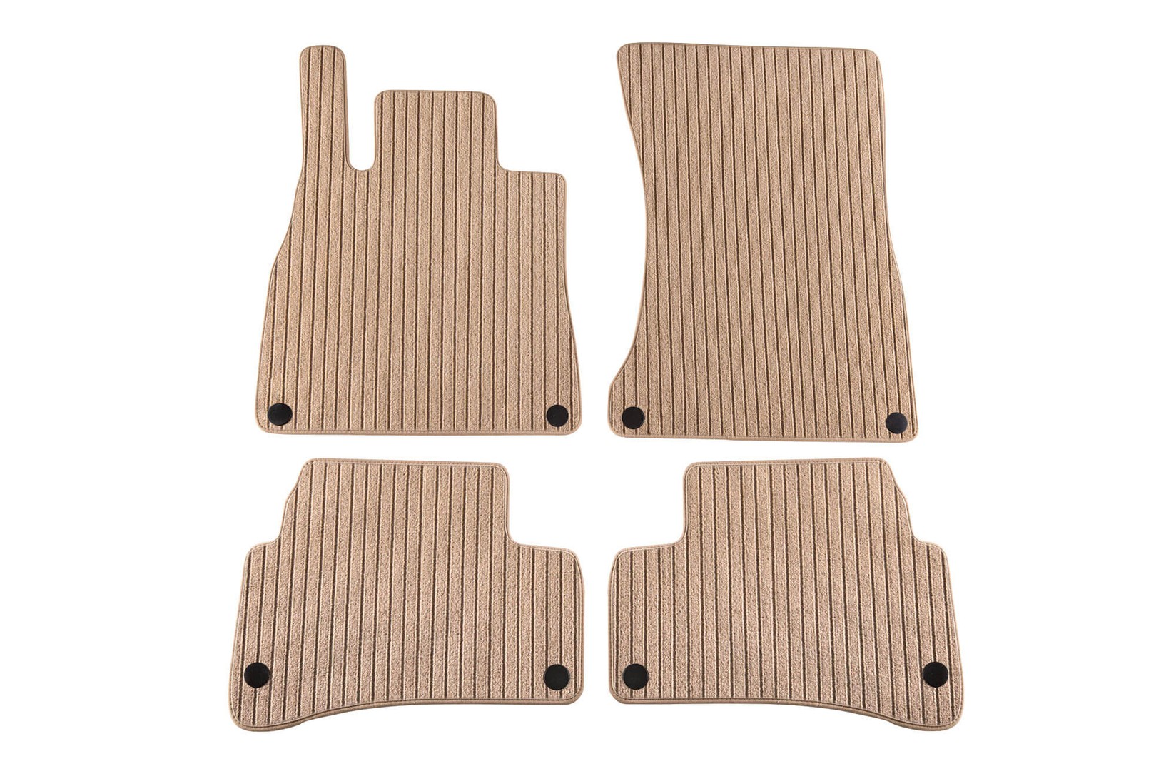 PETEX Платнени патосници за Mercedes S класа W222 кратка база по 07/2013 г. 4 делови кремави(B068) Comet материјал