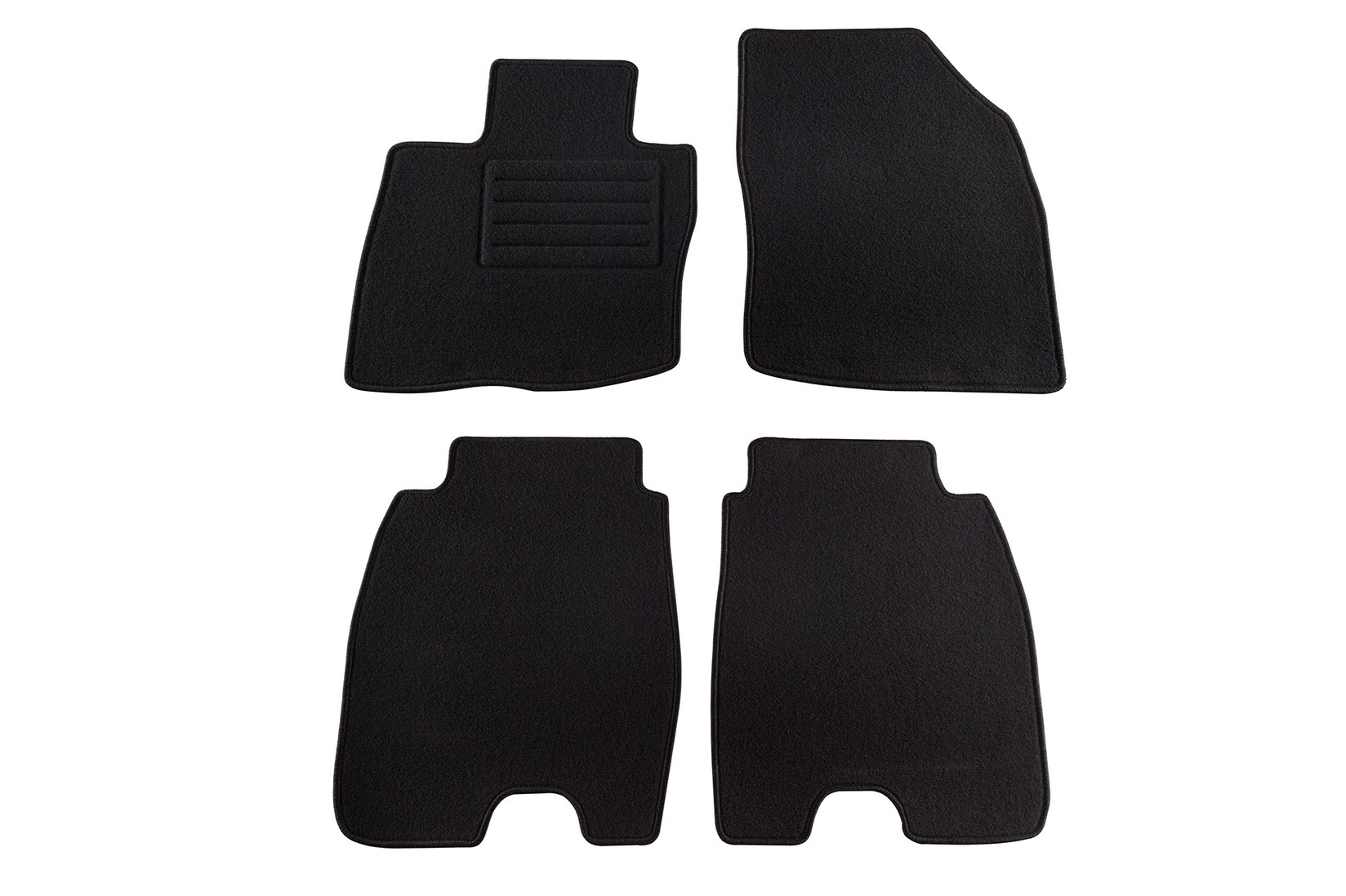 PETEX Платнени патосници за Honda Civic 5 врати со големи задни патосници 1/2006-1/2012 4 делови црни (KL01) Rex материјал