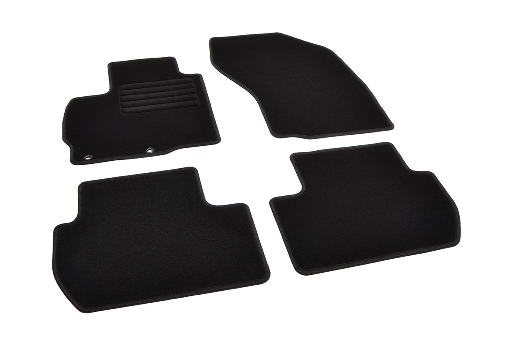 RIGUM Платнени патосници за Mitsubishi Outlander 2007-2015, 4 дела, црни