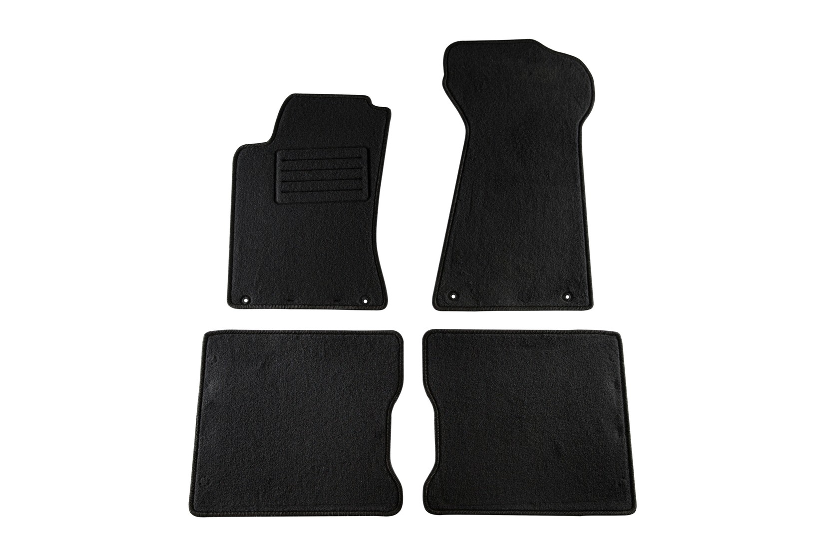 PETEX Платнени патосници за Audi 80 седан/купе/караван 09/1991-1995 4 делови црни (B001) Rex материјал