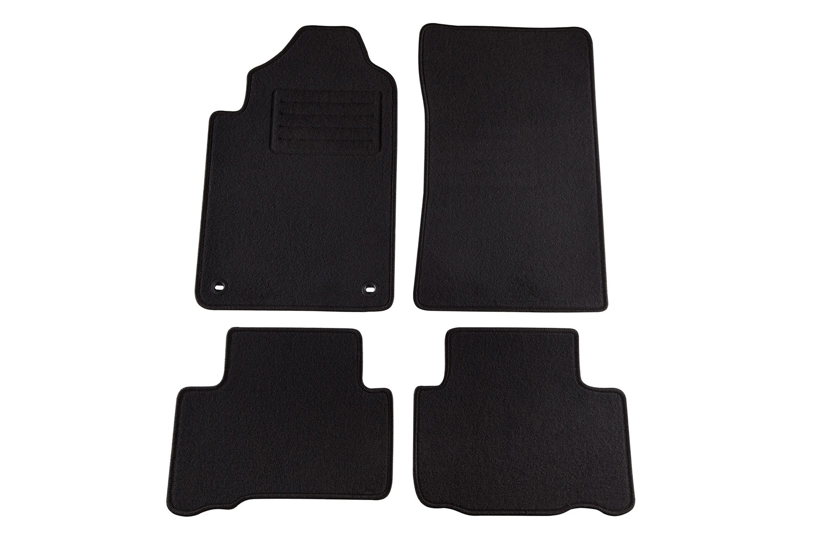 PETEX Платнени патосници за Ssang Yong Rexton 2004 => 4 делови црни (B022) Rex материјал