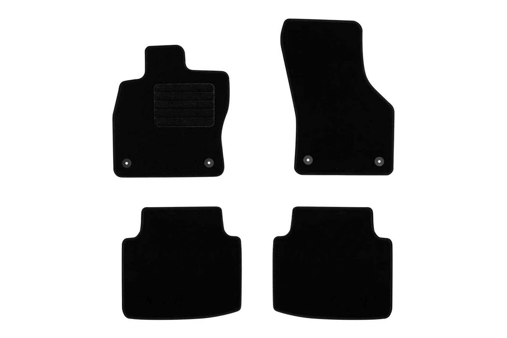 RIGUM Платнени патосници за Volkswagen Arteon по 2017 г., 4 дела, црни