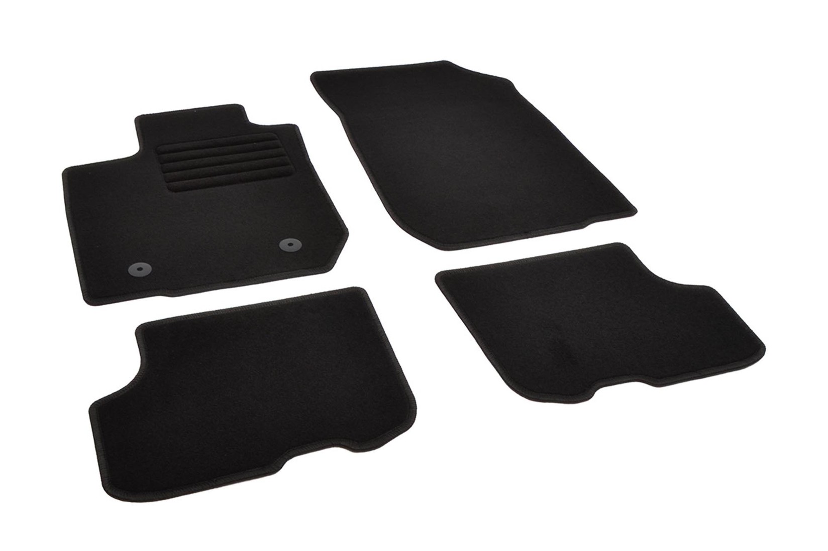 RIGUM Платнени патосници за Dacia Sandero 2013-2017, 4 дела, црни