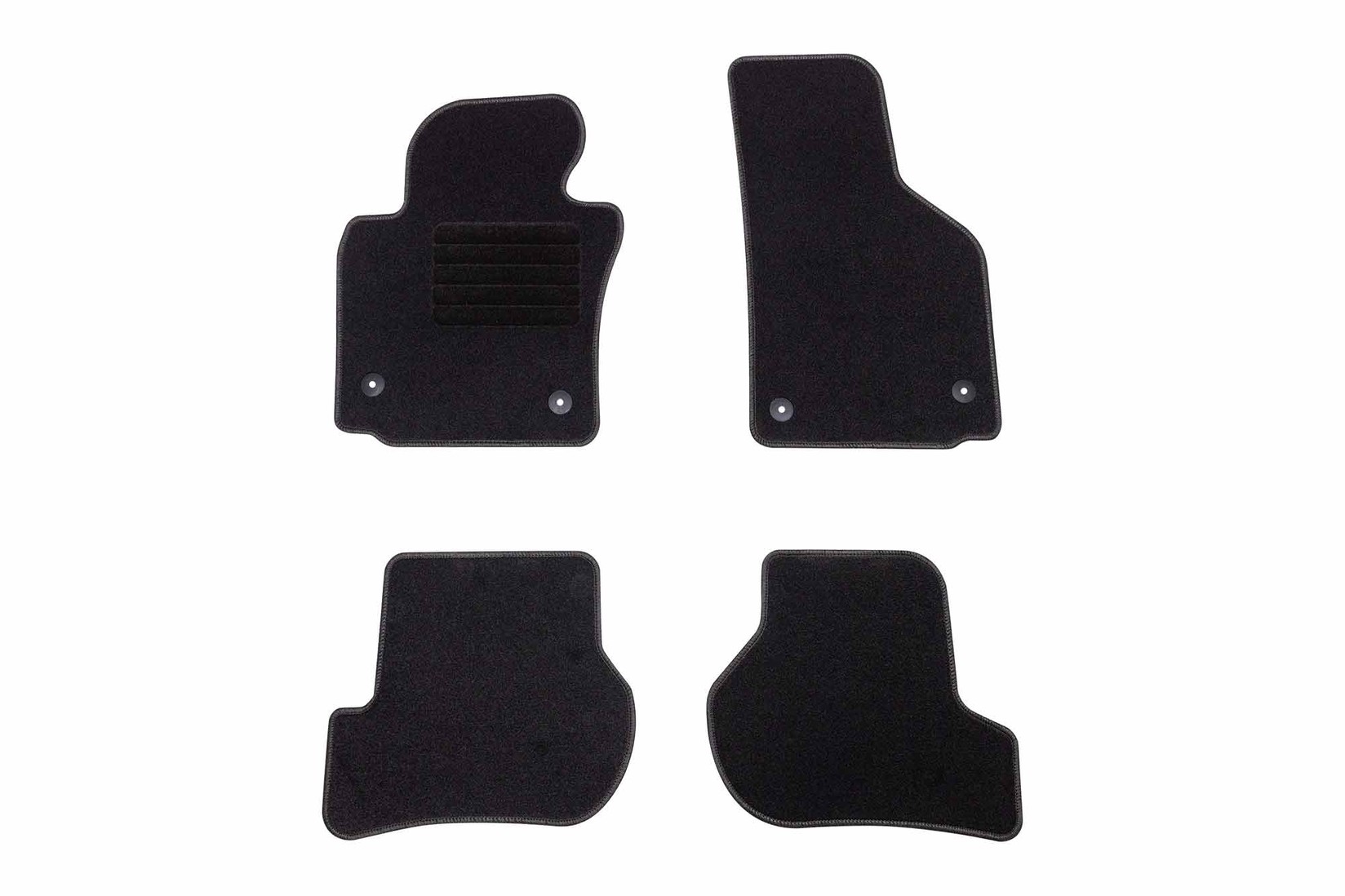 RIGUM Платнени патосници за Seat Leon 2009-2013, 4 дела, црни