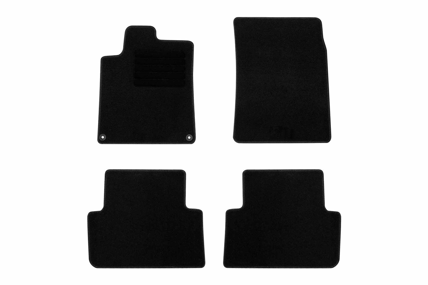 RIGUM Платнени патосници за Peugeot 407 2004-2011, 4 дела, црни