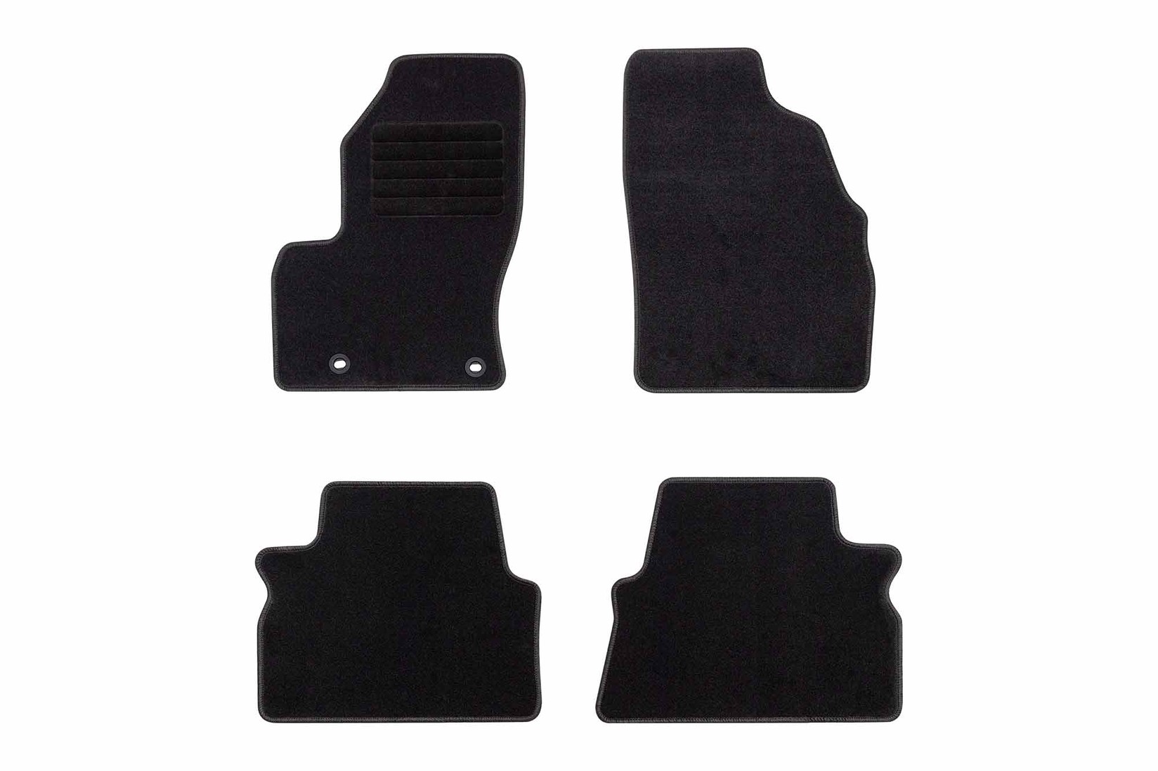 RIGUM Платнени патосници за Ford C-max 2003-2010, 4 дела, црни