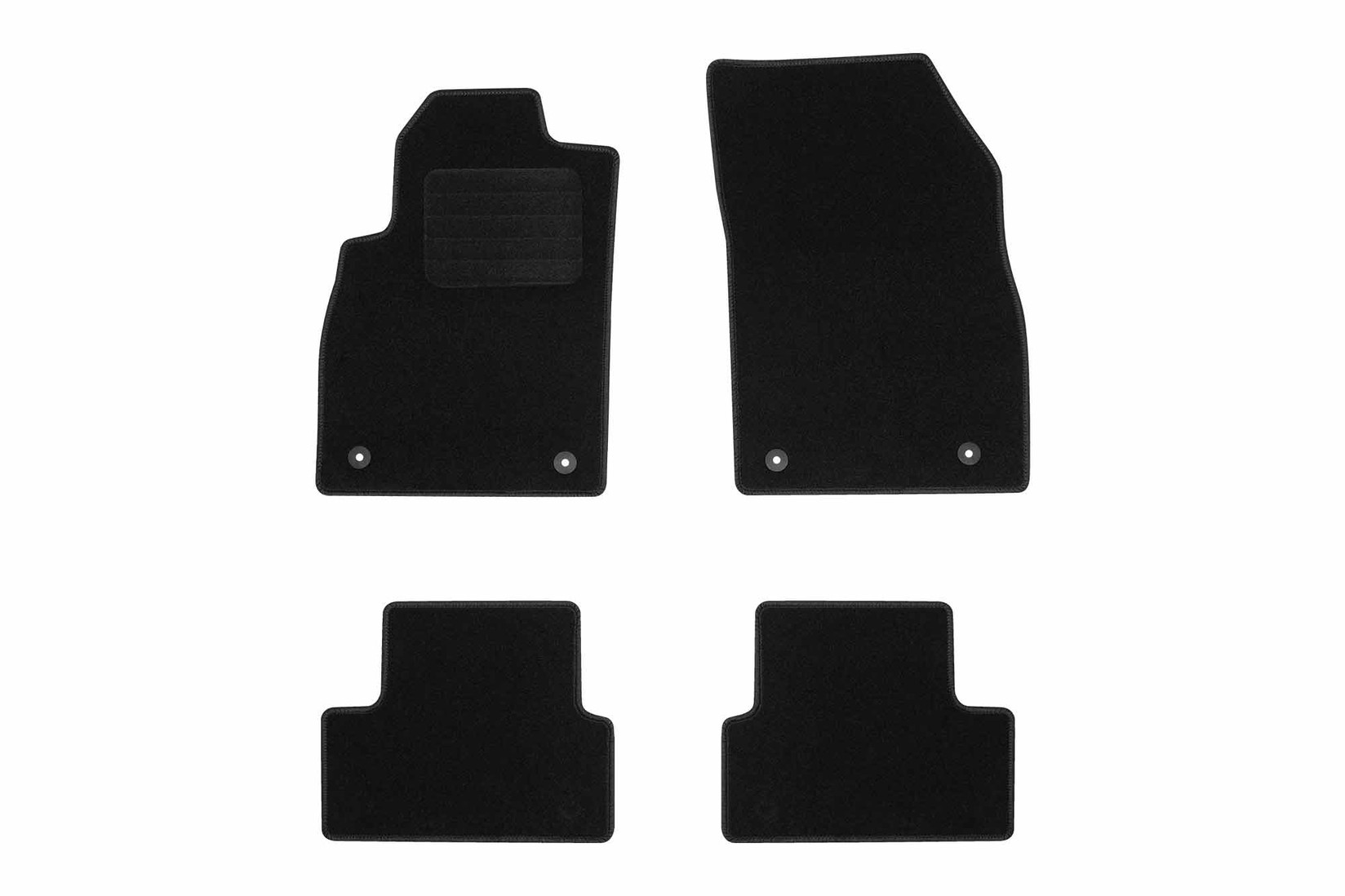 RIGUM Платнени патосници за Opel Astra J 2010-2015, 4 дела, црни