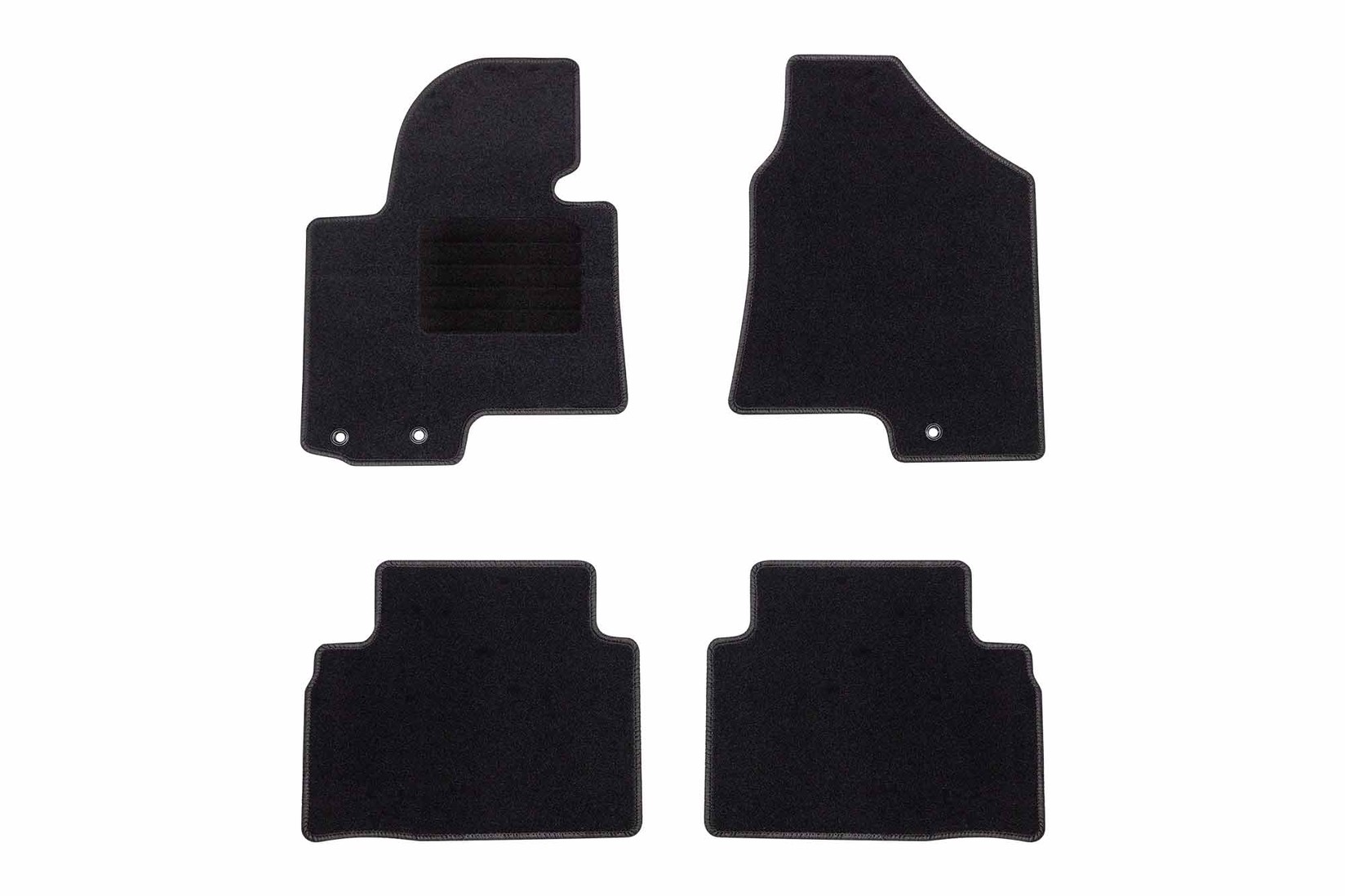 RIGUM Платнени патосници за Hyundai Ix35 2009-2015, 4 дела, црни