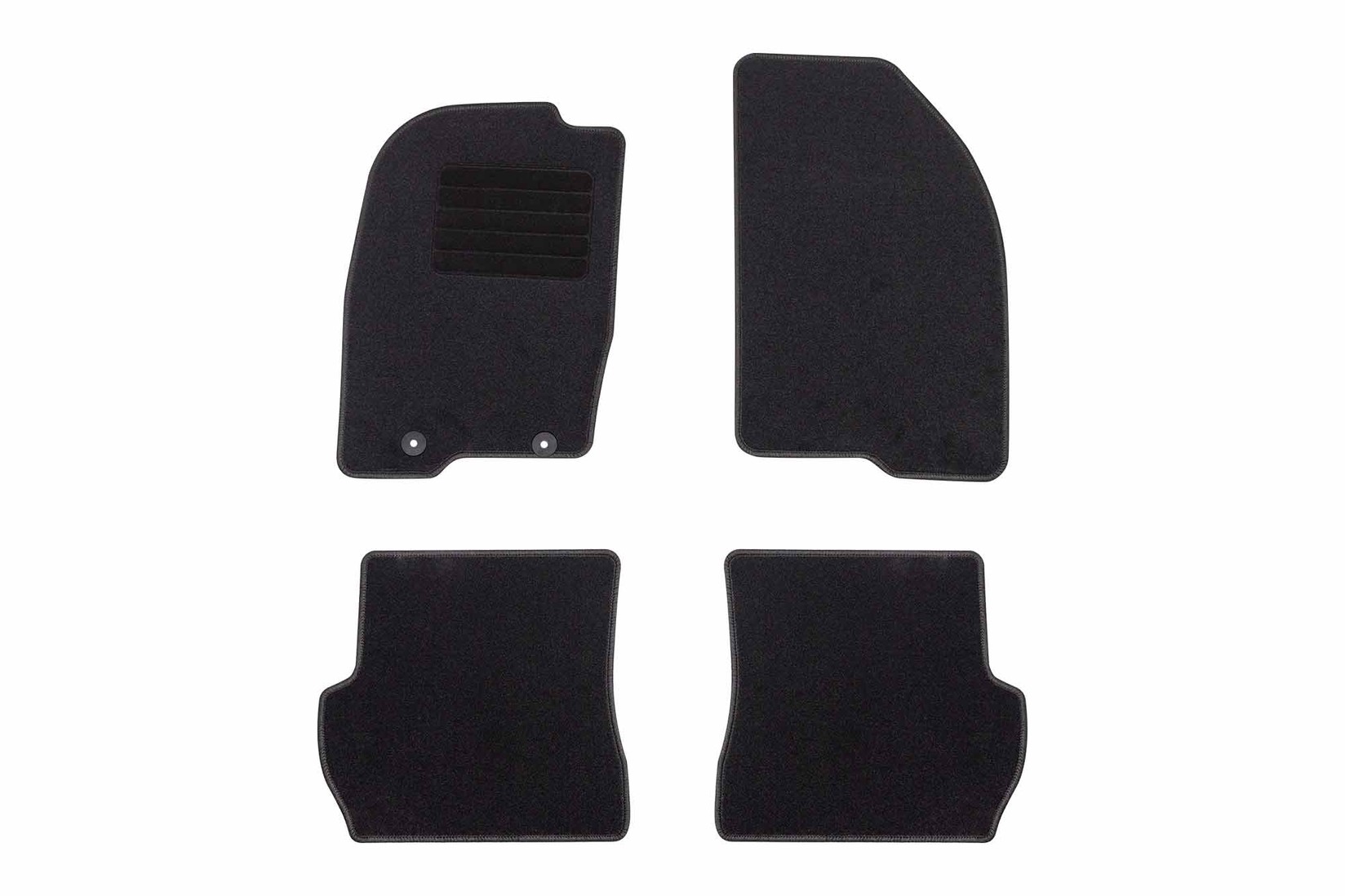 RIGUM Платнени патосници за Mazda 2 2002-2007, 4 дела, црни