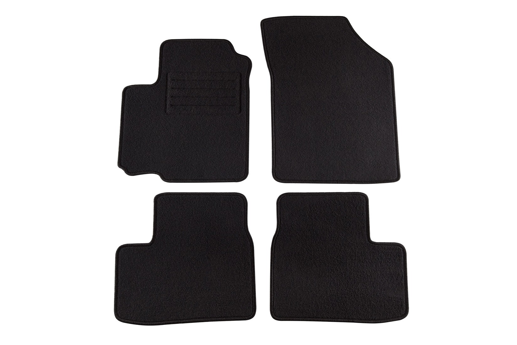 PETEX Платнени патосници за Suzuki Swift 3/5 врати 2005-08/2010 4 делови црни (KL01) Rex материјал