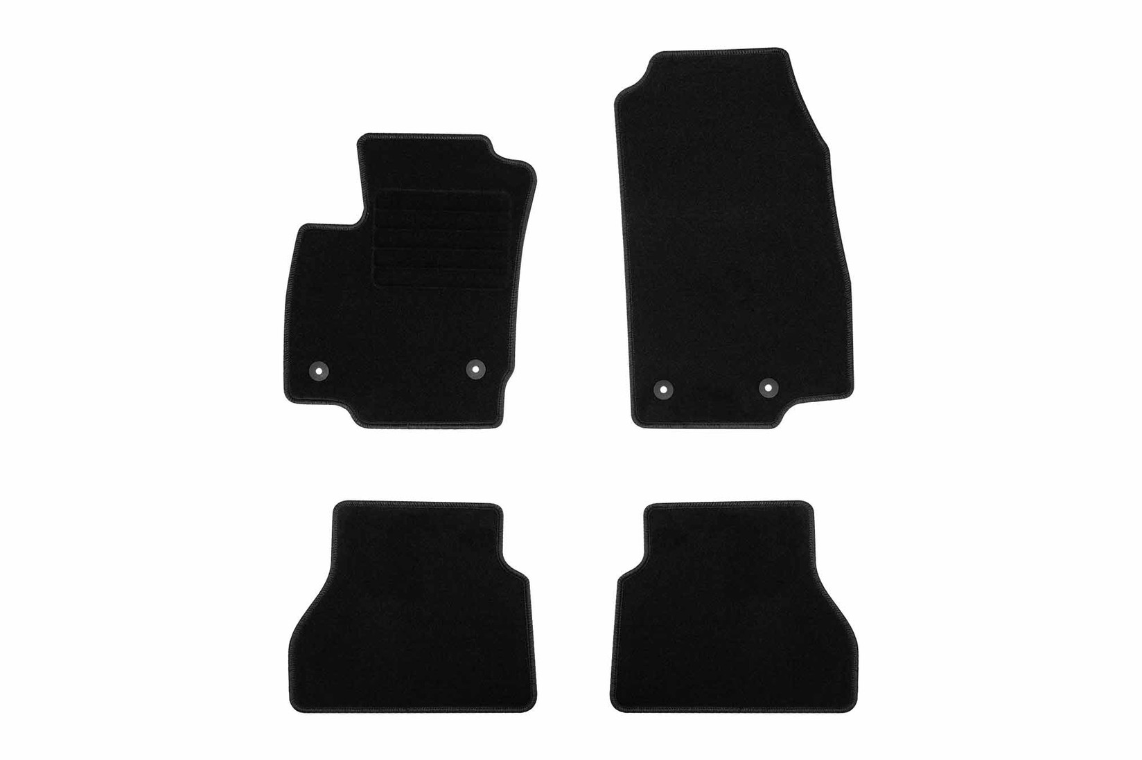 RIGUM Платнени патосници за Ford B-max 2015-2017, 4 дела, црни