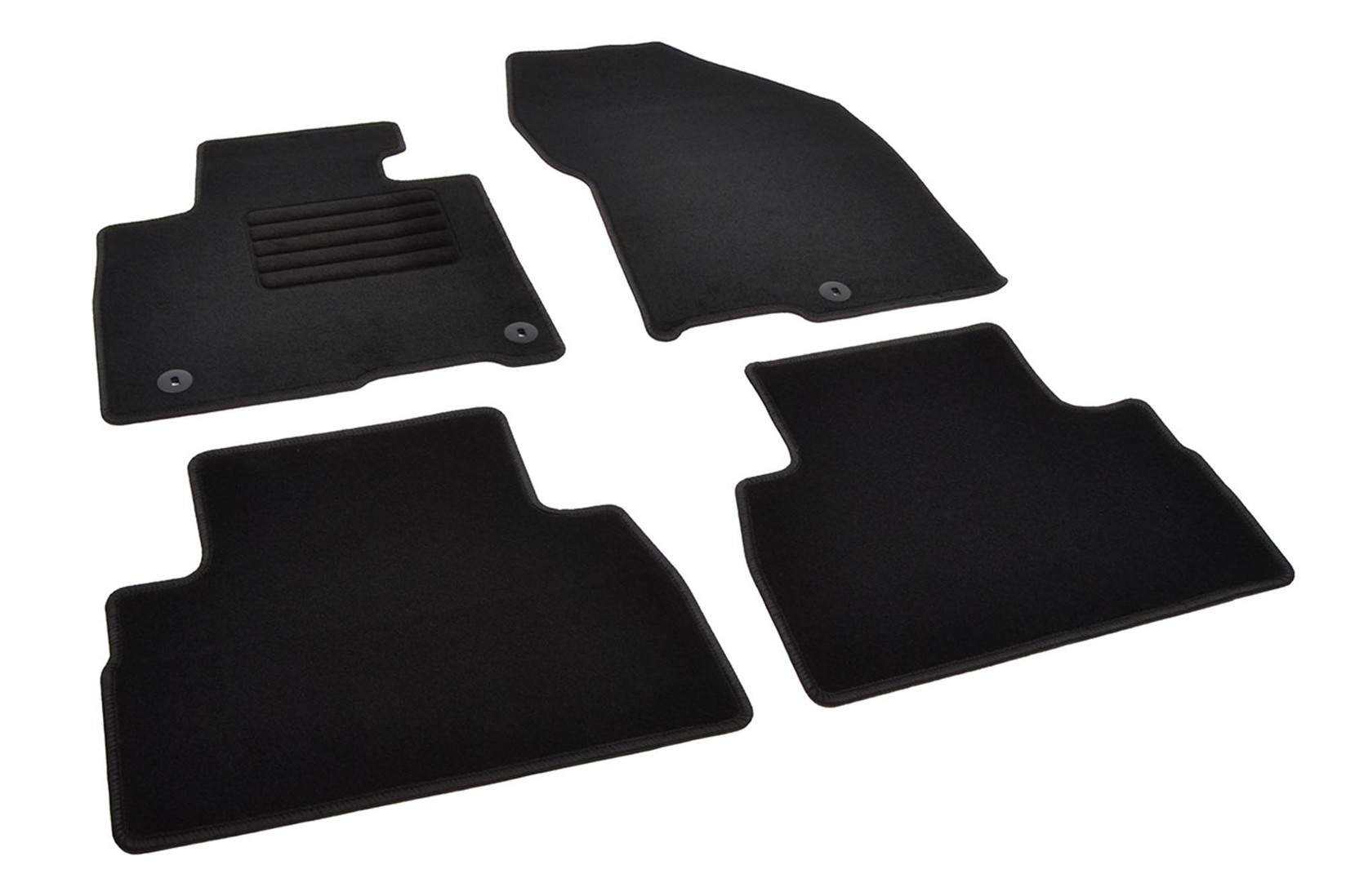 RIGUM Платнени патосници за Hyundai Santa Fe 2018-2021, 4 дела, црни