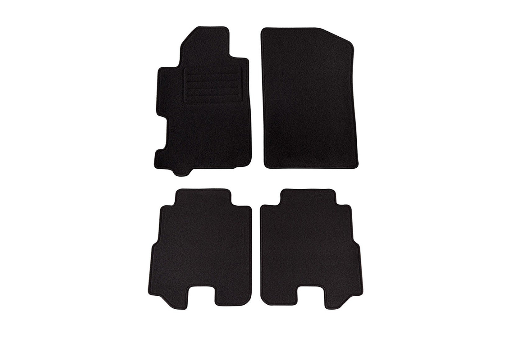 PETEX Платнени патосници за Honda FR-V 12/2004-2009 6 делови црни (KL08) Rex материјал