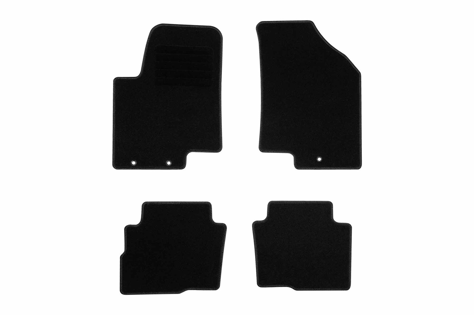 RIGUM Платнени патосници за KIA Soul 2009-2014, 4 дела, црни