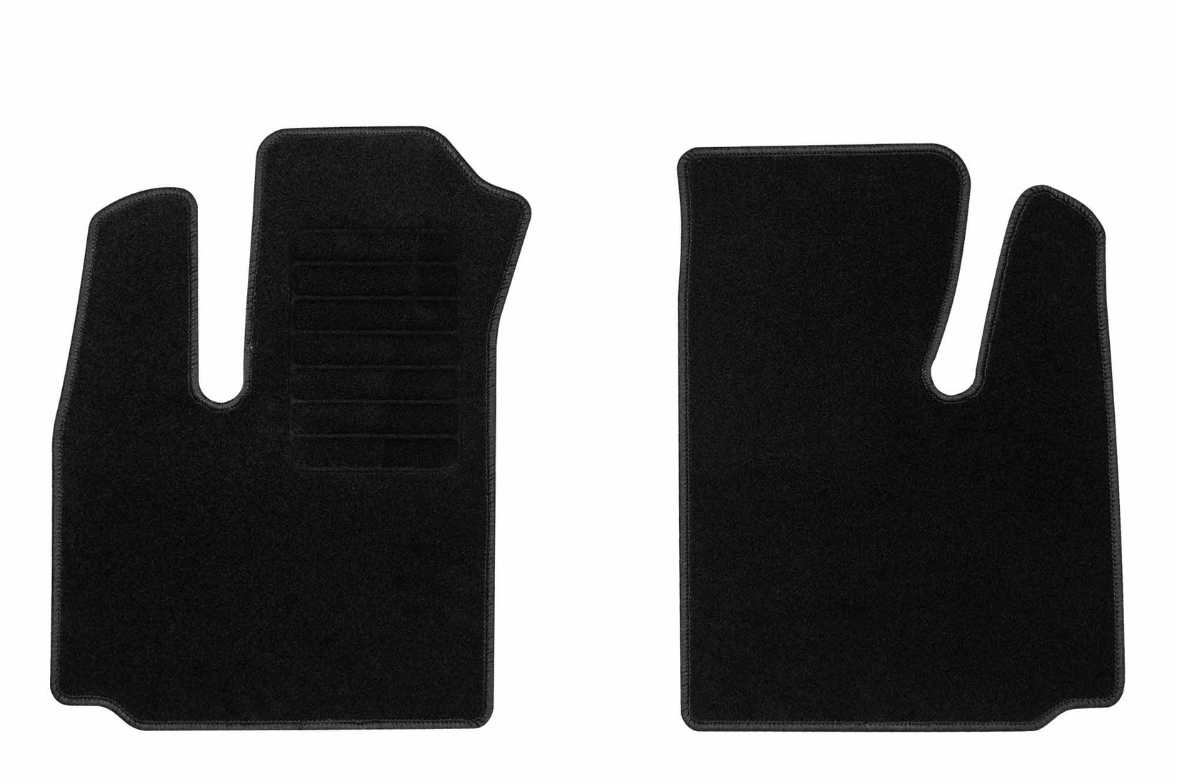 RIGUM Платнени патосници за Fiat Doblo 2001-2010, 2 дела, црни