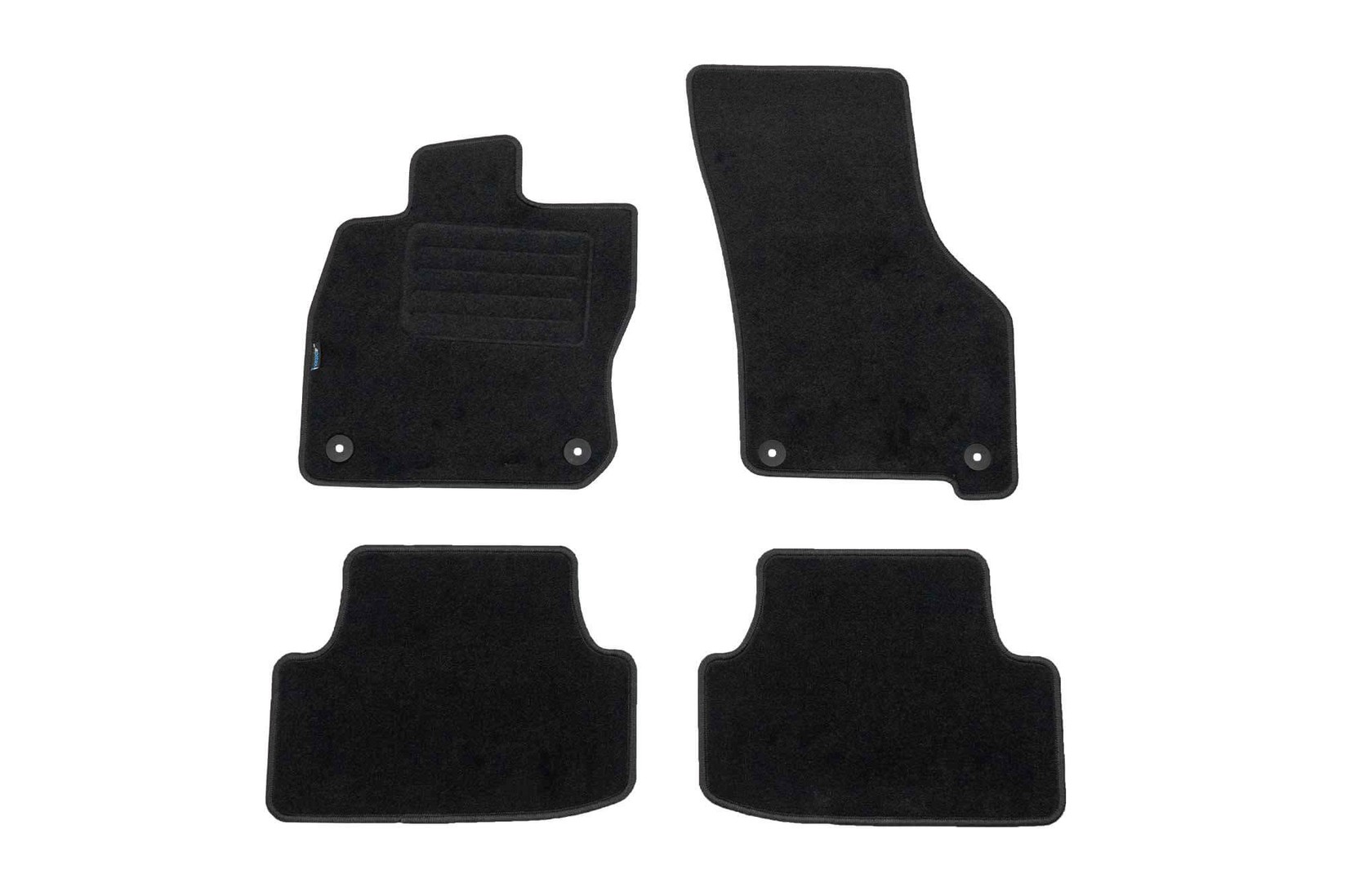 PETEX Платнени патосници за Audi A3 седан, Sportback по 2020 г., 4 дела, црни, материјал REX