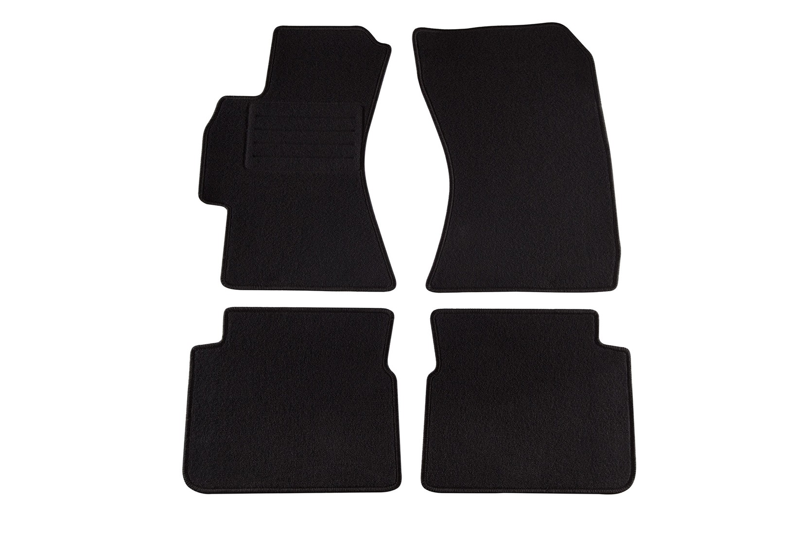 PETEX Платнени патосници за Subaru Impreza 09/2007-02/2013/Forester 03/2008-02/2013 4 делови црни (KL01) Rex материјал