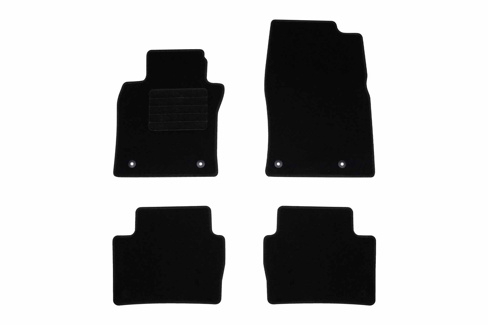 RIGUM Платнени патосници за Mazda 3 по 2019 г., 4 дела, црни