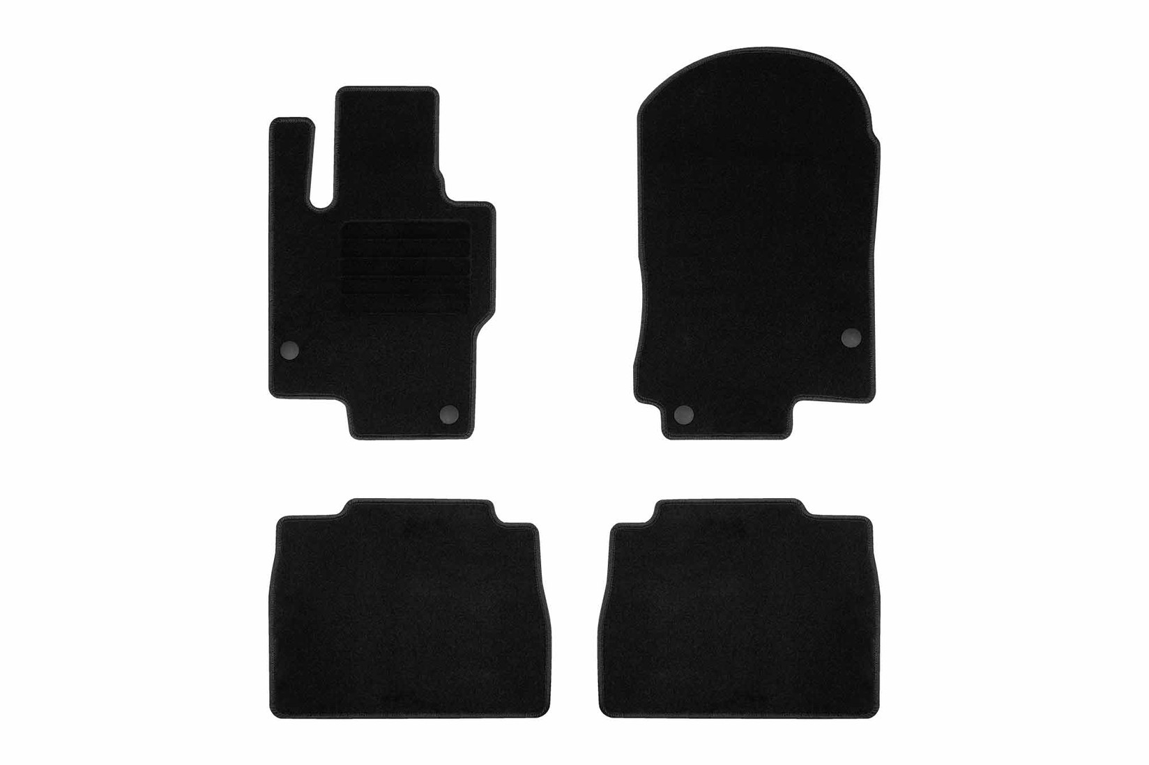 RIGUM Платнени патосници за Mercedes GLE, GLE Phev W167 по 2019 г., 4 дела, црни