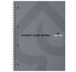 Тетратка спирална А4 100 листа 5 дела (5 со линии и 1 со коцки)