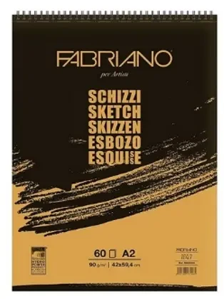 Скетч бук A2 60 листа 90g