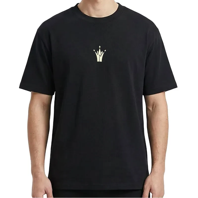 Машка маица „363 степени" со круна на Никола Јокиќ, црна