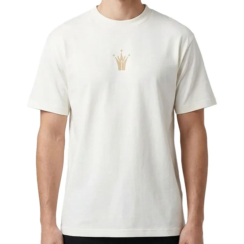 Машка маица „365 степени" со круна на Никола Јокиќ, бела