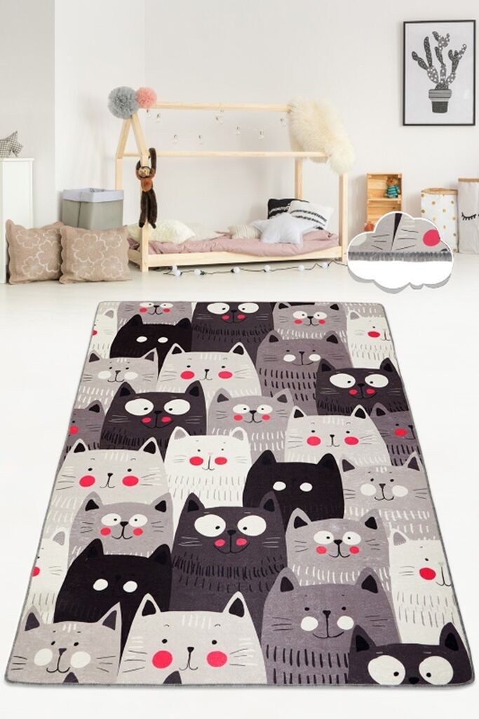 Conceptum Hypnose Carpet Cats, 80x200cm, Шарени