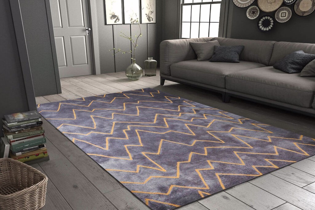 Conceptum Hypnose Carpet Funk Chenille 58, 75x230cm, темно сива