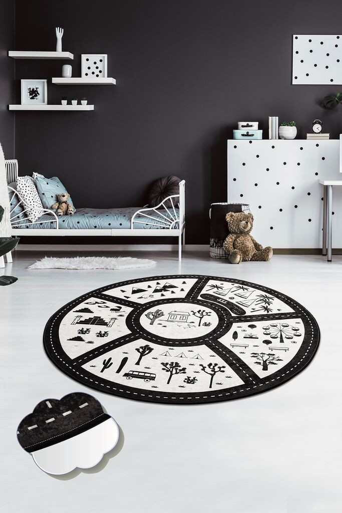 Conceptum Hypnose Carpet Black City, O140cm, Шарена