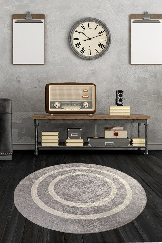 Conceptum Hypnose тепих Сребрен, O140cm, Шарена