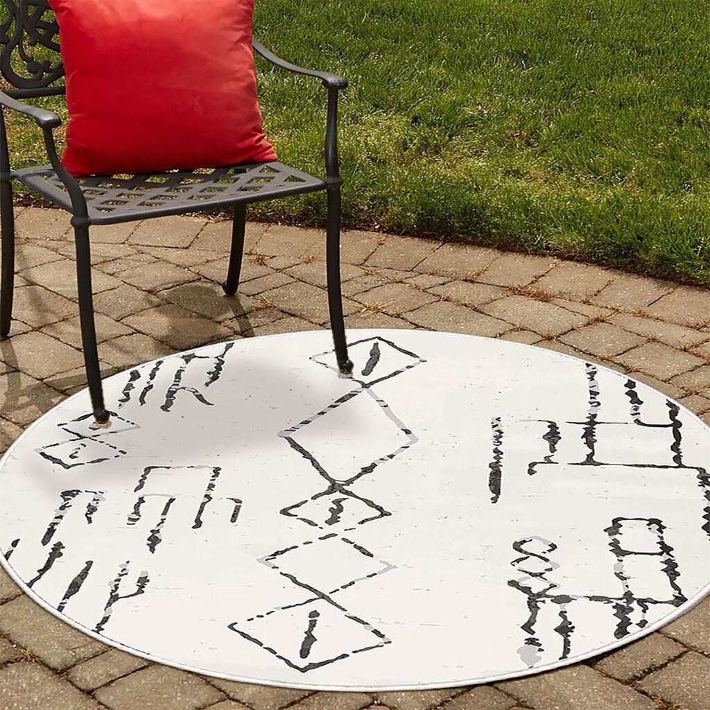 Conceptum Hypnose тепих Woobtny0190, O70cm, бел