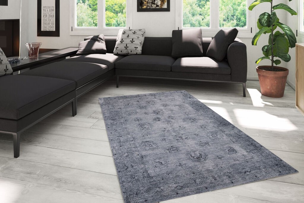 Conceptum Hypnose тепих Dorian Chenille 166, 75x150cm, темно сива