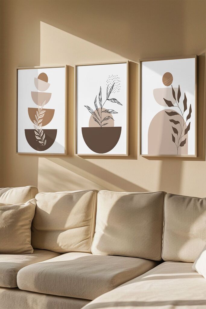 Слика во рамка Wallity Artvmodel4, 33x48 см, 3 дела