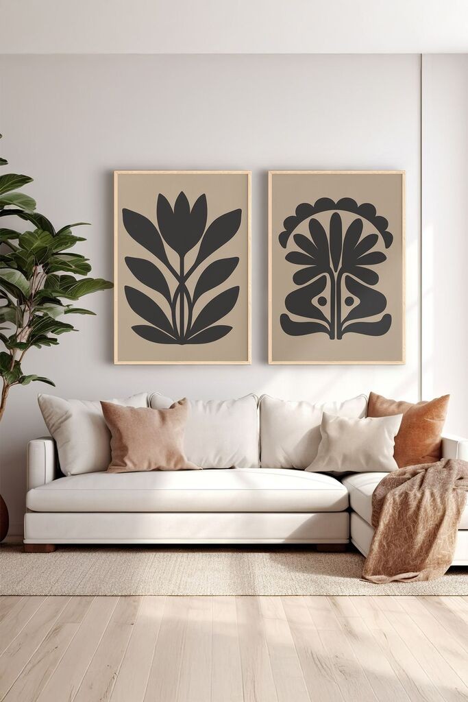 Wallity врамена слика Ersy2Limodel32, 33x48 см, 2 дела