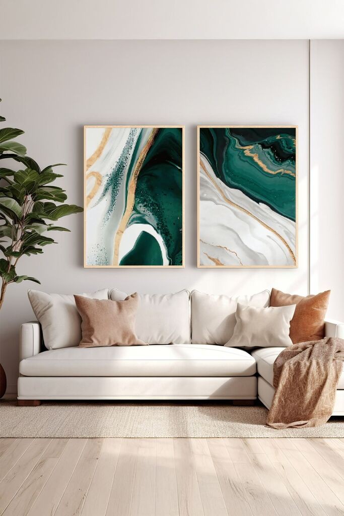 Wallity врамена слика Ersy2Limodel4, 33x48 см, 2 дела