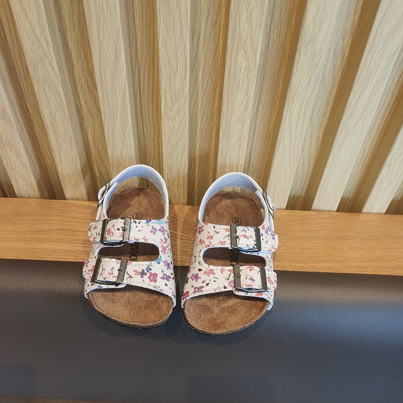 Кожни сандалки со ремчиња