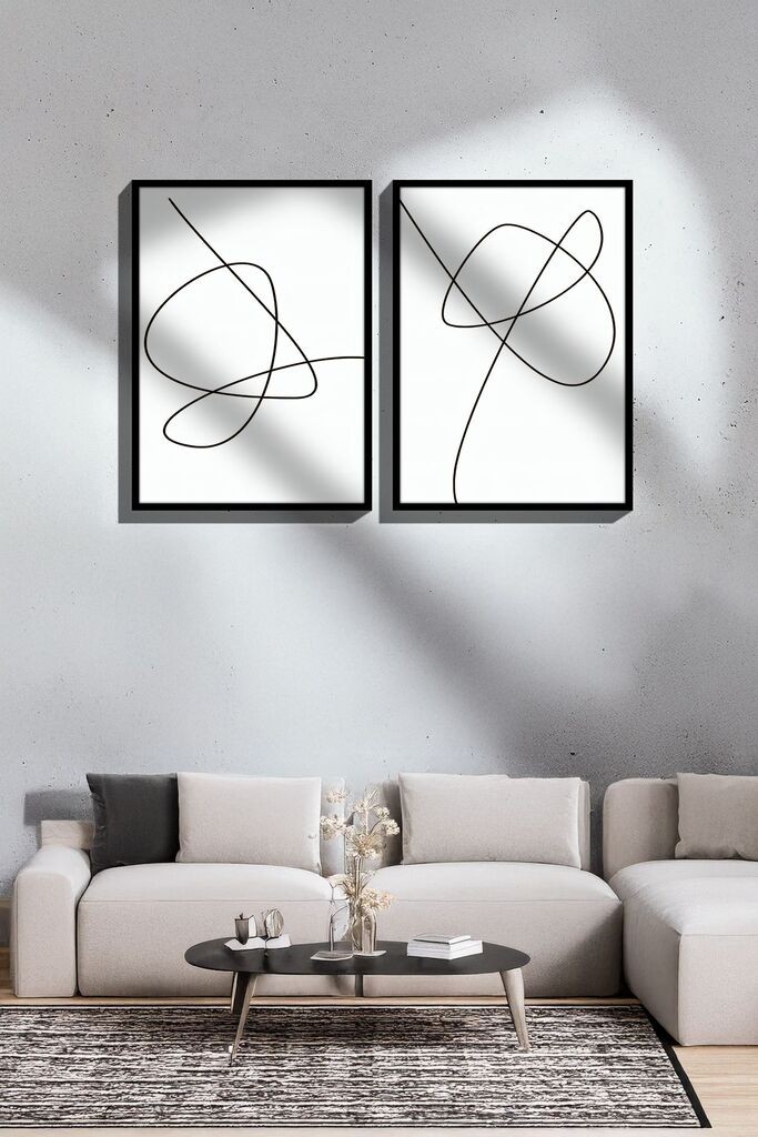 Врамена слика Wallity Ersy2Limodel6, 33x48 см, 2 дела