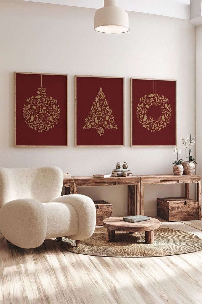 Врамена слика Wallity Nwyearmdl10, 33x48 см, 3 дела