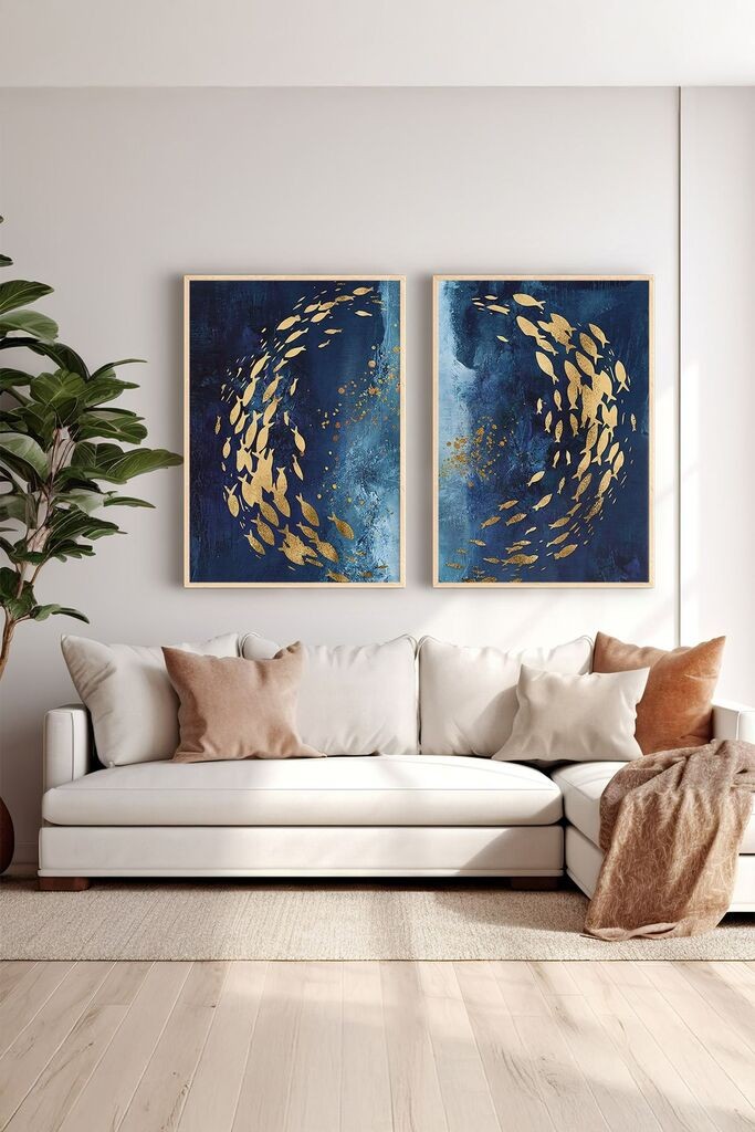 Wallity врамена слика Ersy2Limodel5, 33x48 см, 2 дела