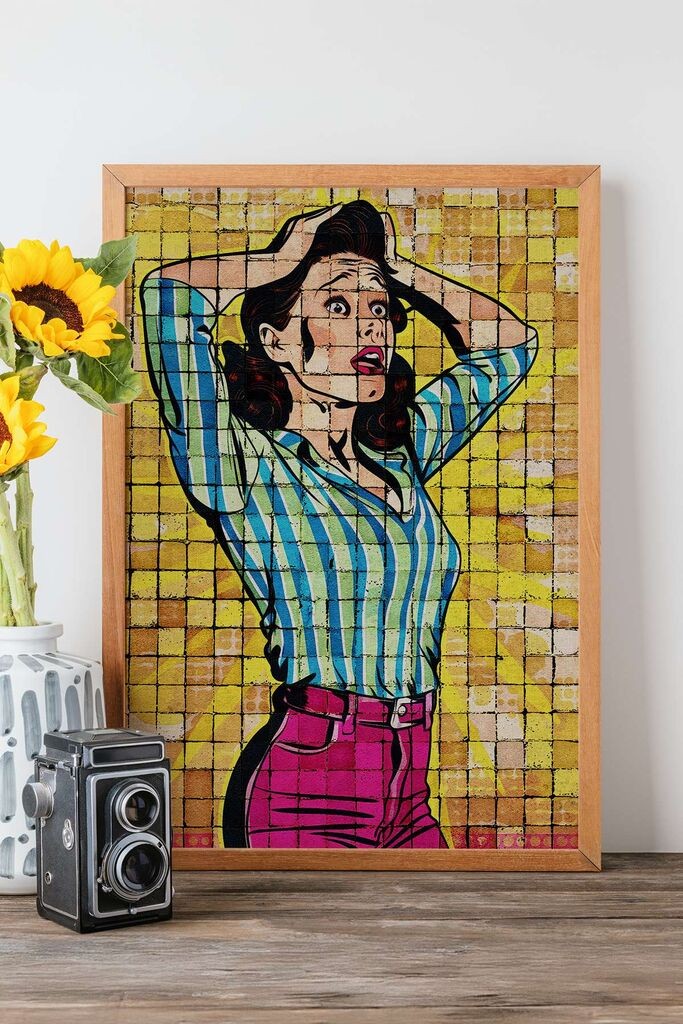 Врамена слика Wallity Popmosaic14, 33x48 см