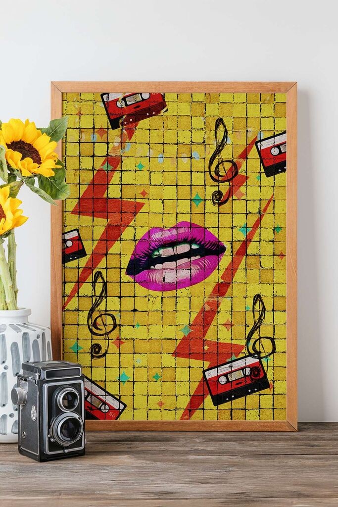 Врамена слика Wallity Popmosaic1, 33x48 см