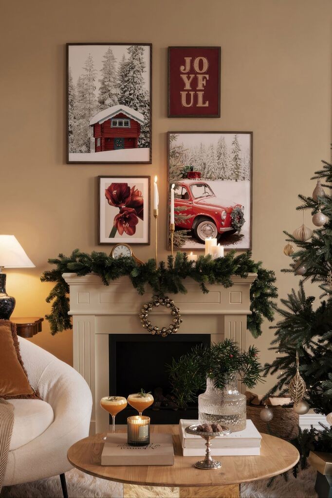 Врамена слика Wallity Nwyearmdl3, 33x48 см, 4 дела