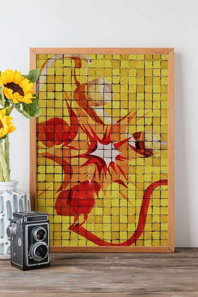Слика во рамка Wallity Popmosaic27, 33x48 см