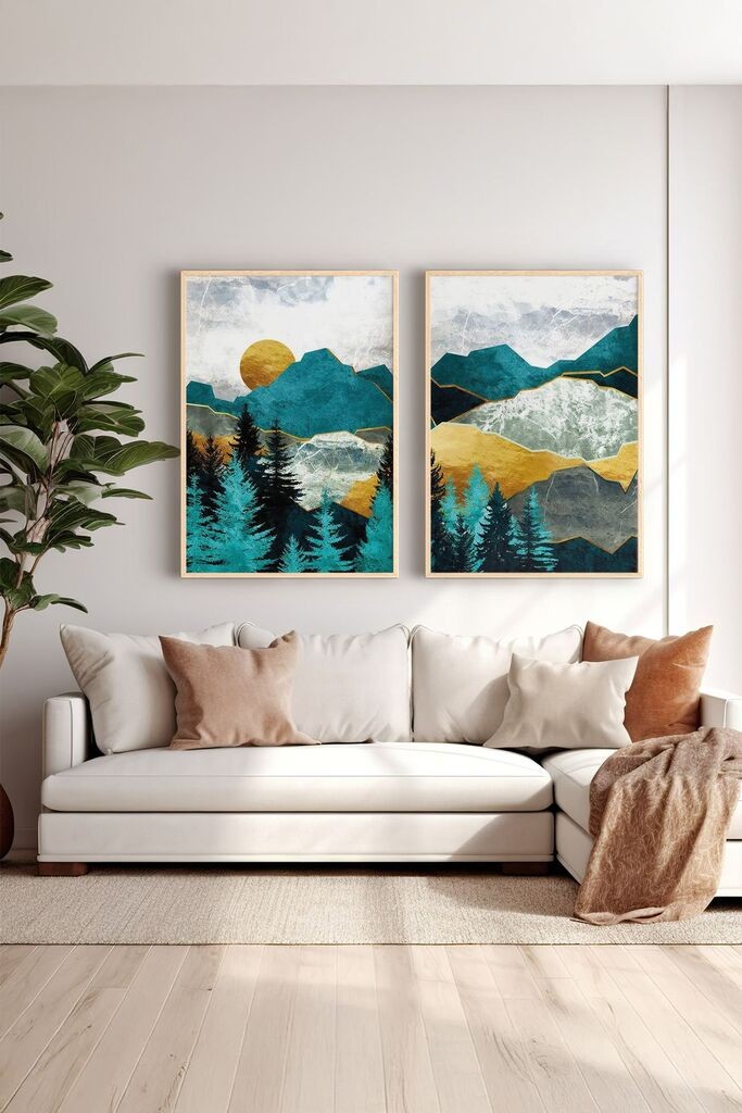 Wallity врамена слика Ersy2Limodel25, 33x48 см, 2 дела