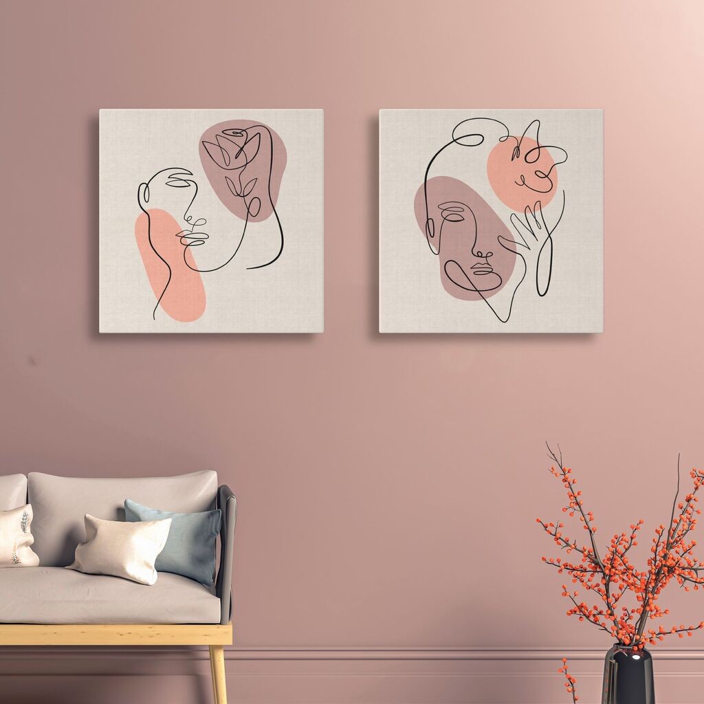 Wallity слика ASR_CNVS25-6, 30x30 см, 2 дела