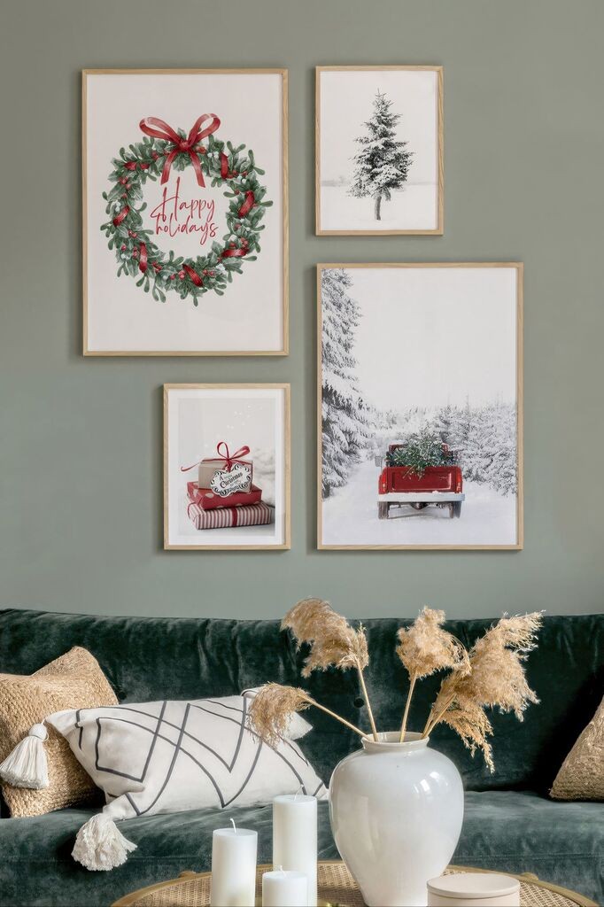 Врамена слика Wallity Nwyearmdl4, 33x48 см, 4 дела