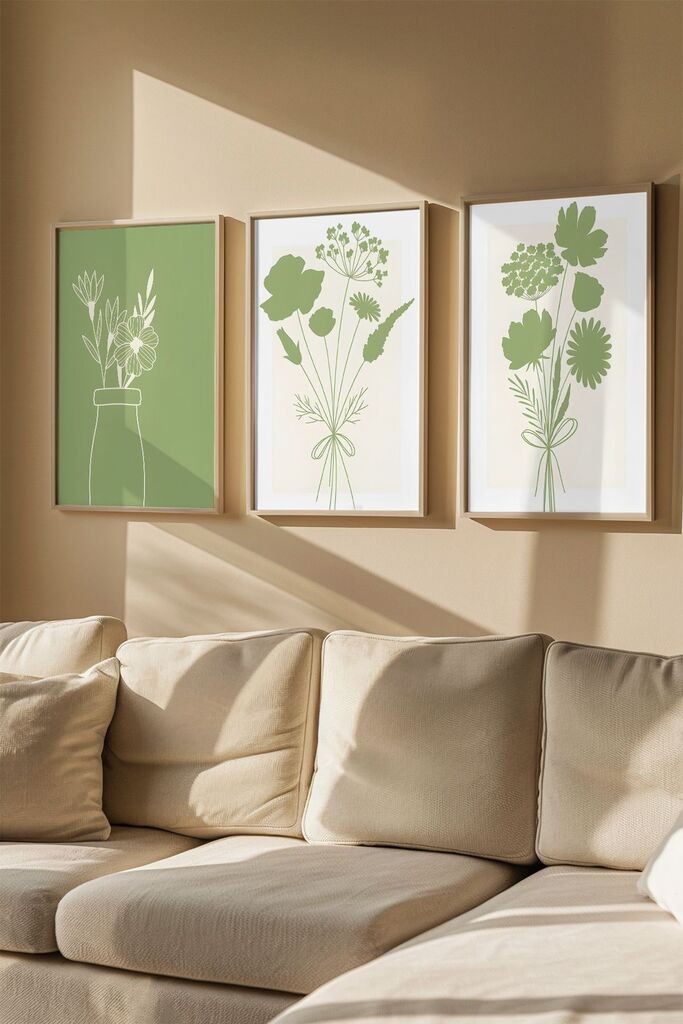 Слика во рамка Wallity Artvmodel29, 33x48 см, 3 дела